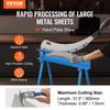 VEVOR 800mm Manual Hand Plate Shear for Metal Sheet Processing, Benchtop Cutter with Q235 Material, for Crafts Thick Steel Crafting
