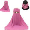 Tie Back Muslim Women's Scarves Stretchable Islamic Headscarf Modest Nida Head Wrap Cap  Daily Wear