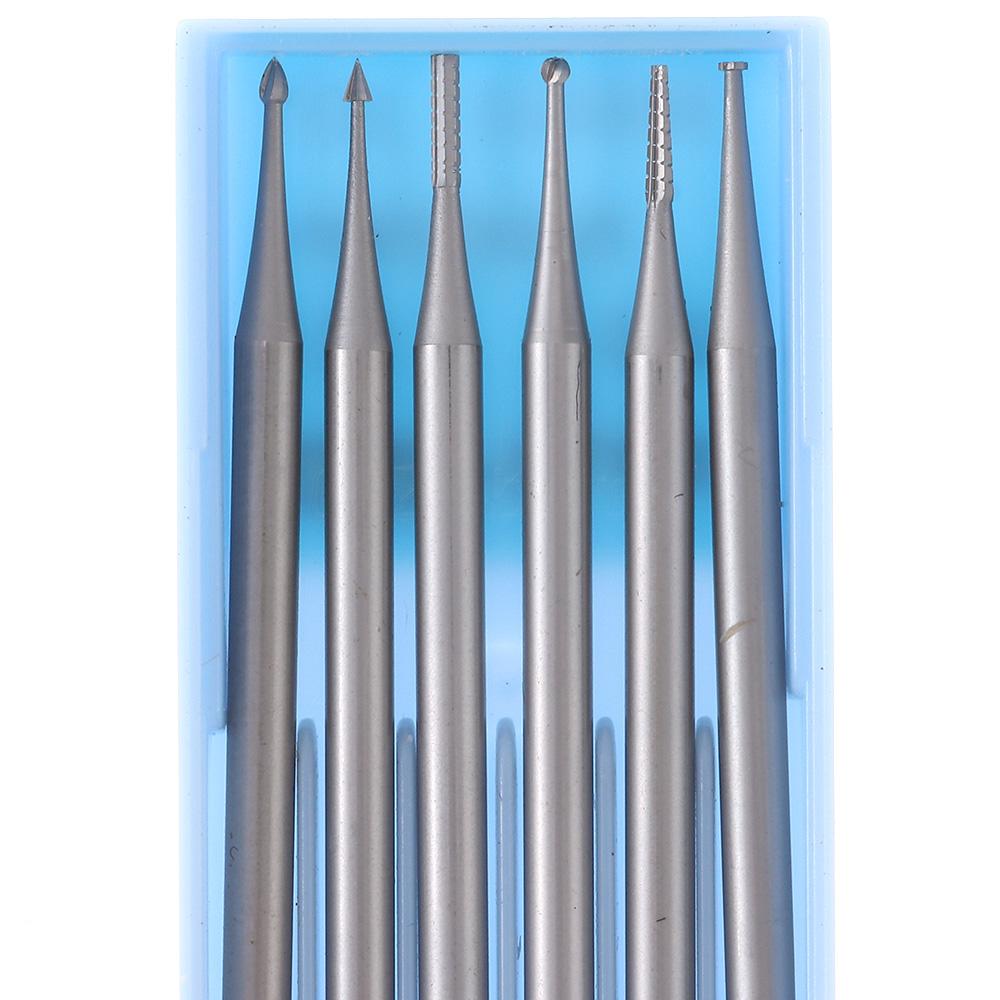 6 KS Wolframová ocel Karbidové gravírovací vrtáky 1MM Bruska Vrták Šperky Vrták