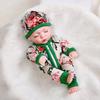 Mini 11-inch Reborn Doll with Closed Eyes, Simulation Baby Doll for Little Girls, Early Education Sleeping Doll