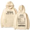 Křesťanská náboženská mikina s kapucí Ježíš zaplatil vše pro muže a ženy, s biblickým veršem, dlouhý rukáv, oversized mikina, streetwear