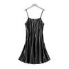 Spring and Autumn Ice Silk Pajamas Women's Summer Thin Sexy Pajamas Loose Simulation Silk Suspender Vest Skirt