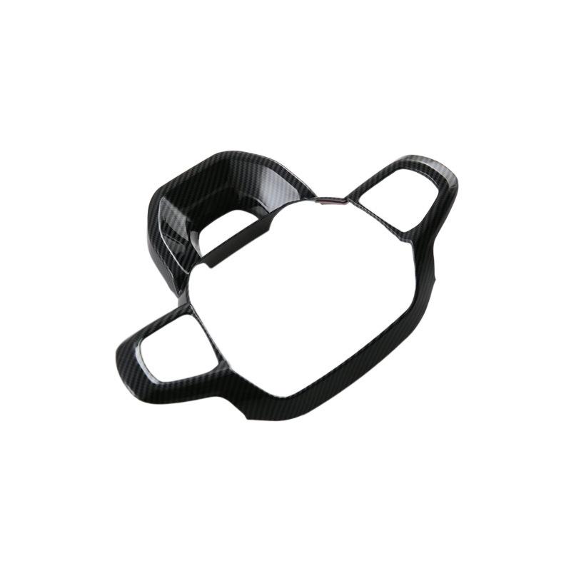 For Ford Ranger 2024 2025 ABS Carbon Fiber Styling Car Inner Steering Wheel Trim Cover Button Decor Sticker Auto Accessories