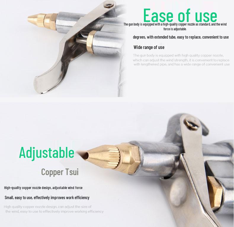 Three-Way Truck Air Dust Blowing Gun with On-Board Air Tank