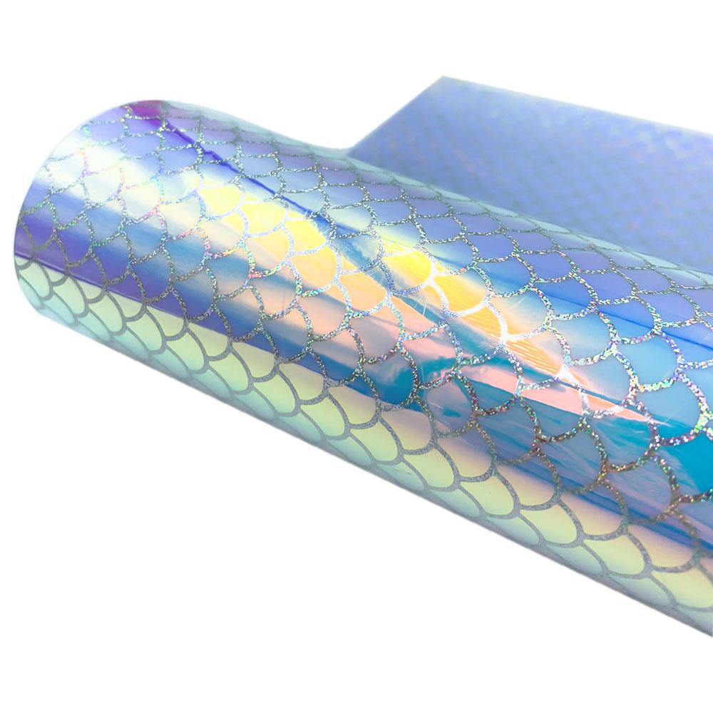 Adhesive Vinyl Holographic Rainbow Leopard Mermaid Permanent Craft Vinyl for cut Silhouette Cameo Decal Signs Stickers DIY