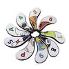 9pcs Golf Iron Head Protective Cover with Zipper Waterproof Golf Iron Head Cover Golf Accessories Gift for Golfers