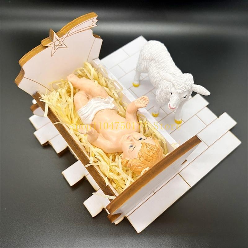 

Nativity Scene Decoration LED Colored Light Decoration Desktop Church Decors top sale China Mainland