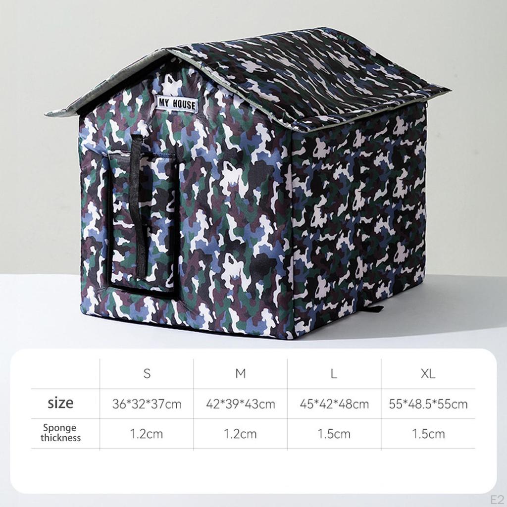 Cat House for Outdoor Cats Homeless Pet Tent Waterproof Stray Shelter Kitten