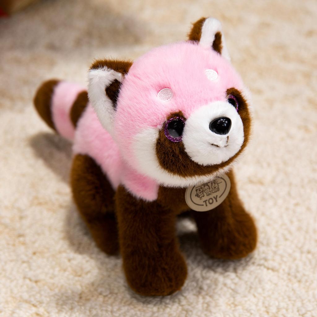 1 szt. 20CM Uroczy Szop Panda Tygrys Pluszowe Zabawki Kreskówka Pluszowy Różowy Szop Biały Żółty Tygrys Poduszka na Prezent Urodzinowy Świąteczny