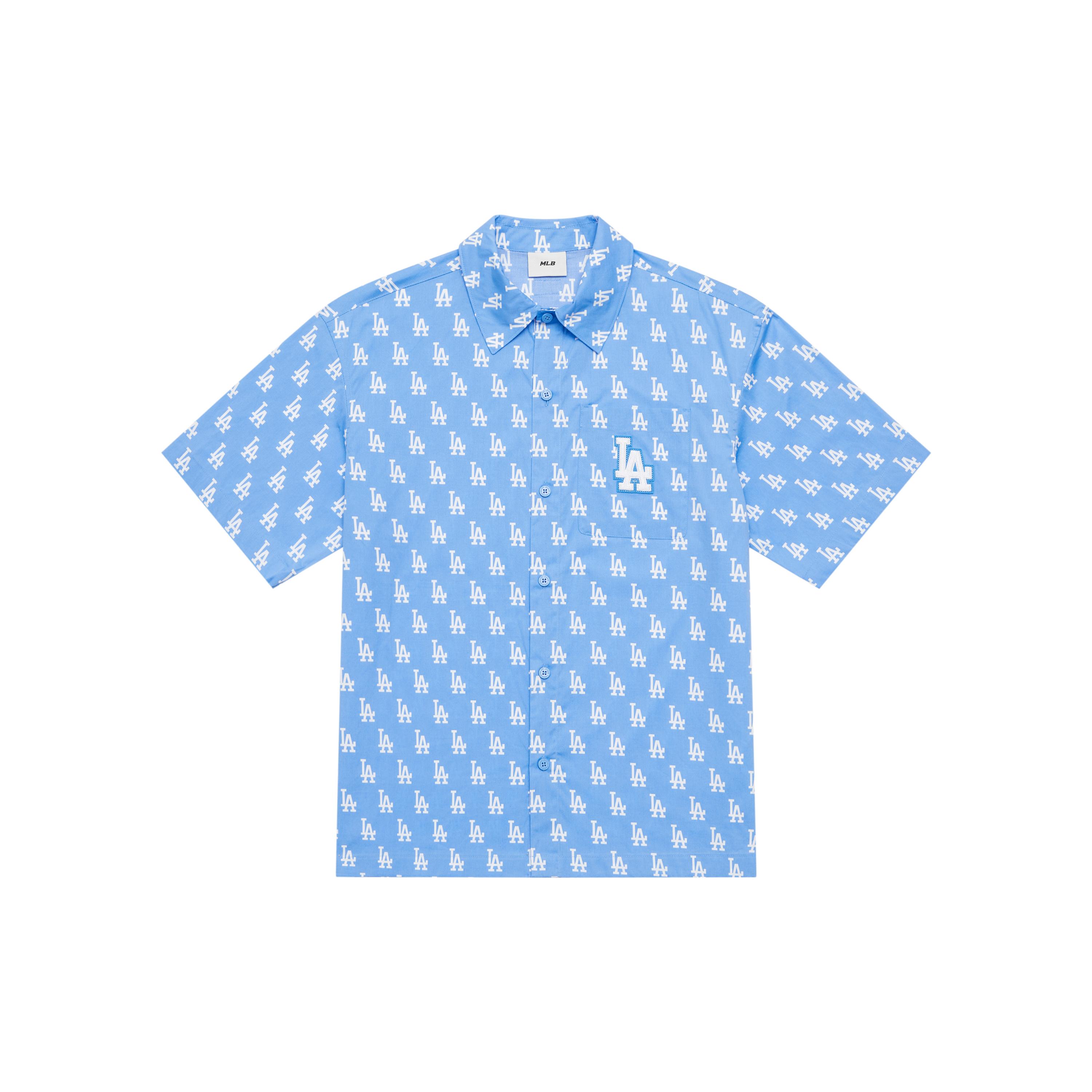 MLB MONOGRAM SS24 Shirt Unisex Light Sky Blue 3AWSM0543-07SBL L