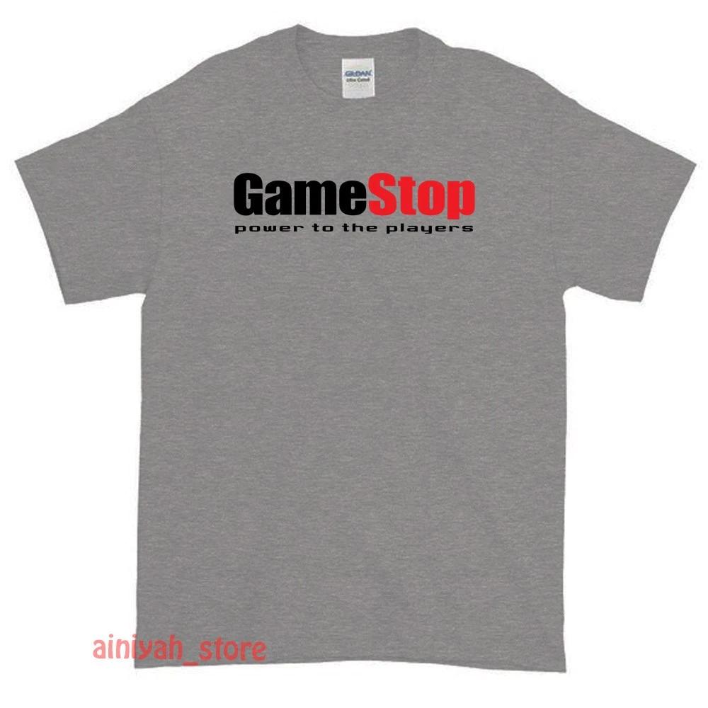New Gme Gamestop Video Game Logo Men s Funny T shirt USA Size S-XXL 4XL