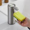 Dispenser Automatico Senza Contatto per Sapone per le Mani Acciaio Inossidabile 304 Impermeabile Elettrico Flacone per Detersivo per Piatti Riutilizzabile Regolabile su 3 Livelli