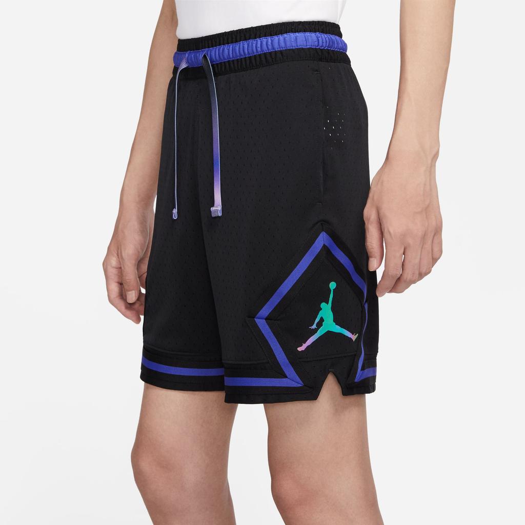 Jordan Pantaloni scurți sport cu șnur și picior drept, cu imprimeu logo cu dungi FW22, Bărbați, Partea de jos, Negru, DV9002-010