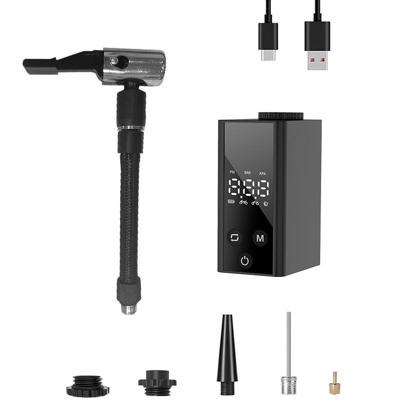 

Portable Mini Inflator Pump Cycling Inflator Pump Electric Intelligent Digital Inflator Pump Metal Rapid Inflator Pump Battery Powered чёрный