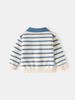 Boys' Striped Lapel Sweater for Spring & Autumn