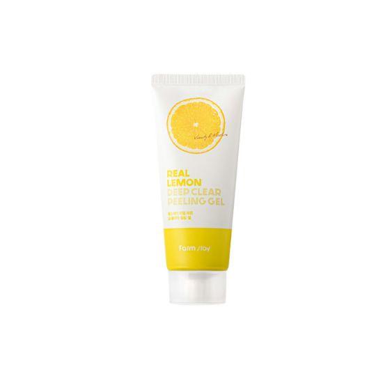 Farmstay Real Lemon Deep Clear Peeling Gel Brightening & Gentle Exfoliating Care 100ml × 2pcs (1+1 Offer)