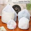 Durable 4 Sizes Nylon Laundry Care Drawstring Laundry Wash Bag Storage Pouch Bag