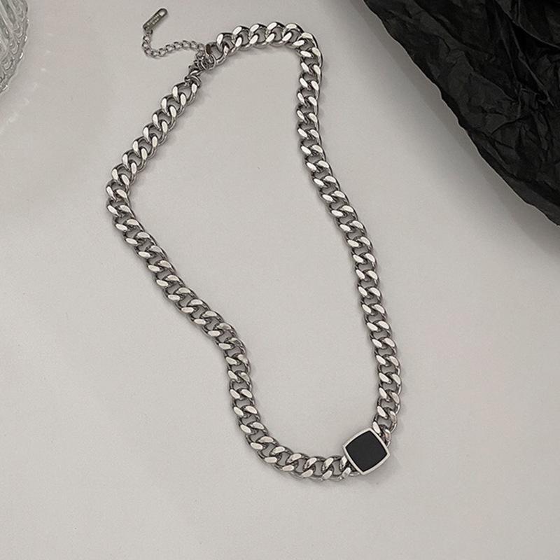 

Позолоченное кубинское цепочное ожерелье: Модные украшения на ключицу в стиле унисекс в стиле хип-хоп серебряный