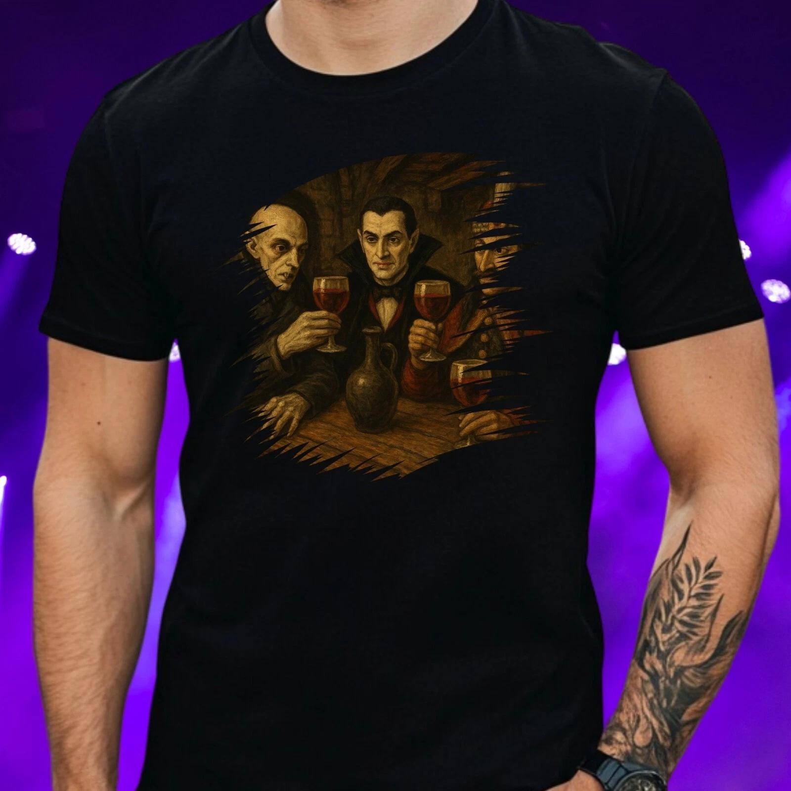 T-Shirt Herren Treffen der Vampire Motiv Baumwolle Größe S bis 5XL M