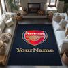 Arsenal Personalized Name Floor Mat Perfect for Hallway Kitchen Outdoor Foyer Antislip Carpet Decorate Offices Perfect Gift for Women/Men