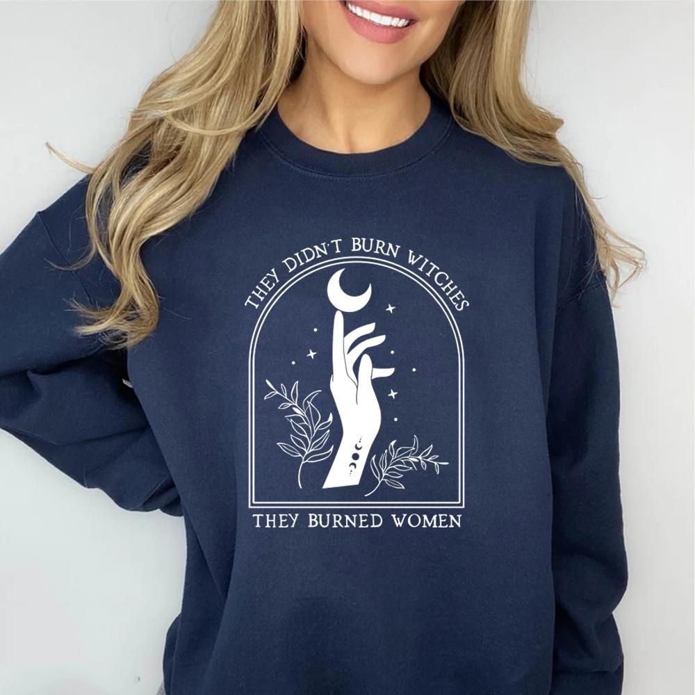 

Они не сжигали ведьм, они сжигали женщин. Толстовка с надписью «Женские права», свитшот с надписью «Даты», толстовка с капюшоном «Феминистская ведьма», длинные рукава. XXXL темно-синий