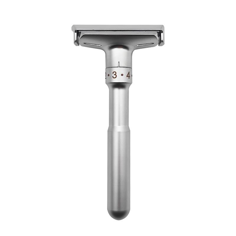 Double-Sided Men's Manual Shaving Razor with Stand