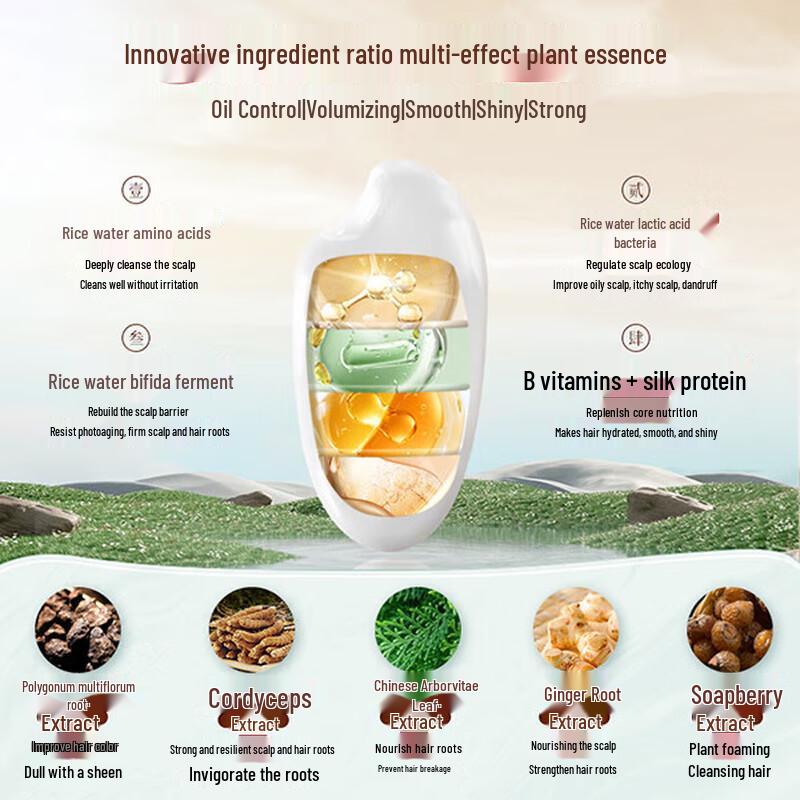 Cordyceps He Shou Wu Rice Water Hair Care Set