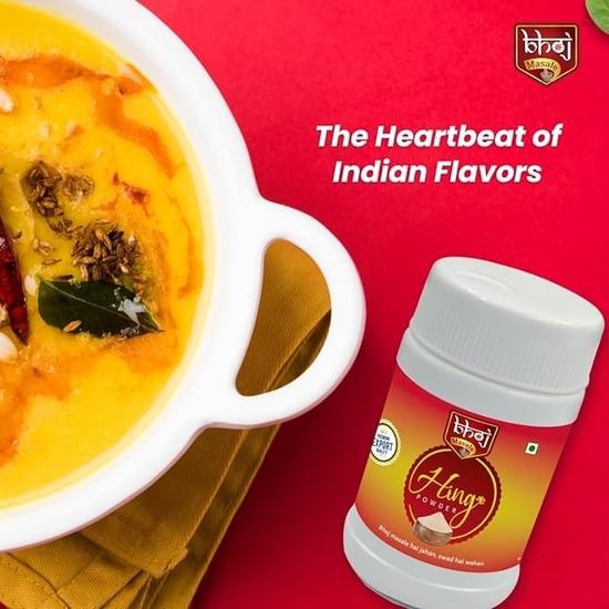 Bhoj Masale Naturalny Proszek Asafoetida Hing - po 50 gramów każdy (Proszek Asafoetida Premium) Opakowanie 2 sztuk Łącznie 100 gramów