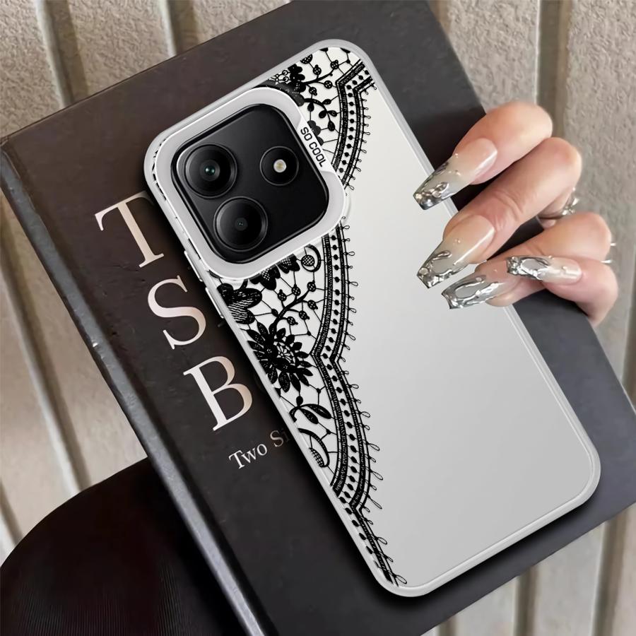 Back Phone Cover Case for Xiaomi Mi 12T Pro 13T 11 Lite Black Lace Patter Fashion