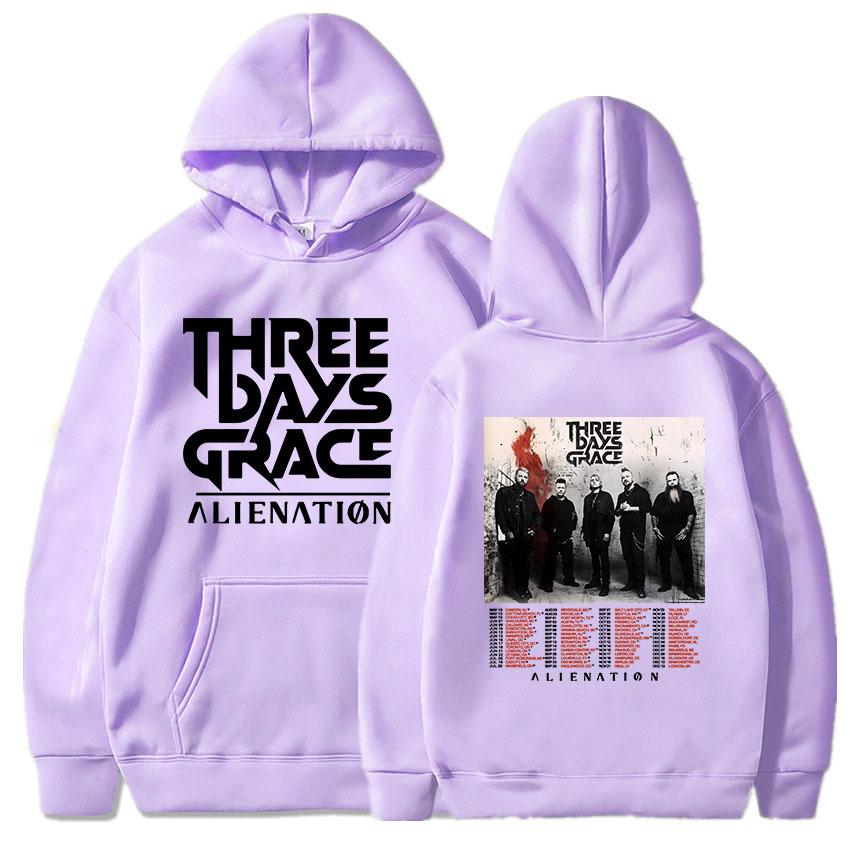 THREE DAYS GRACE ALIENATION Tour 2025 Φούτερ Μόδα Μακρυμάνικο Καθημερινό Φούτερ με Κουκούλα Unisex Streetwear Hip Hop Print Φούτερ