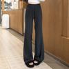 Women's High-Waist Draped Flare Casual Pants