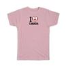 Gift T-Shirt : I Love Canada Flag Heart Country Crest Canadian Expat