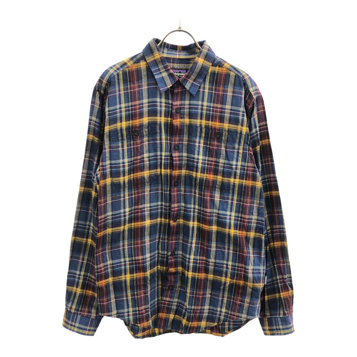 

patagonia Check Pattern Long sleeve Pima Cotton shirt S Outdoor 53837 Men s Used