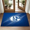 Schalke 04 Design Crystal Velvet Rug Soft Decorative Mat for Bedroom Entrance