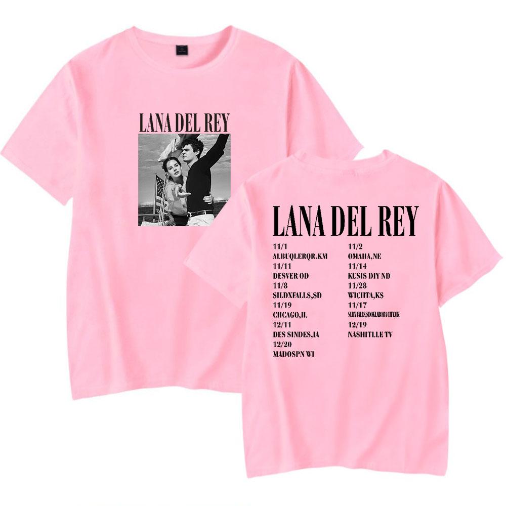 Lana Del Rey Album Tour Tshirts Singer Logo Merch Women Unisex Fashion Casual Short Sleeve Tee