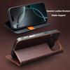 Case for IPhone 17 Pro Genuine Leather Flip Bracket Handmade Business Cover with Card Slots for IPhone 17 Pro Max/17Air