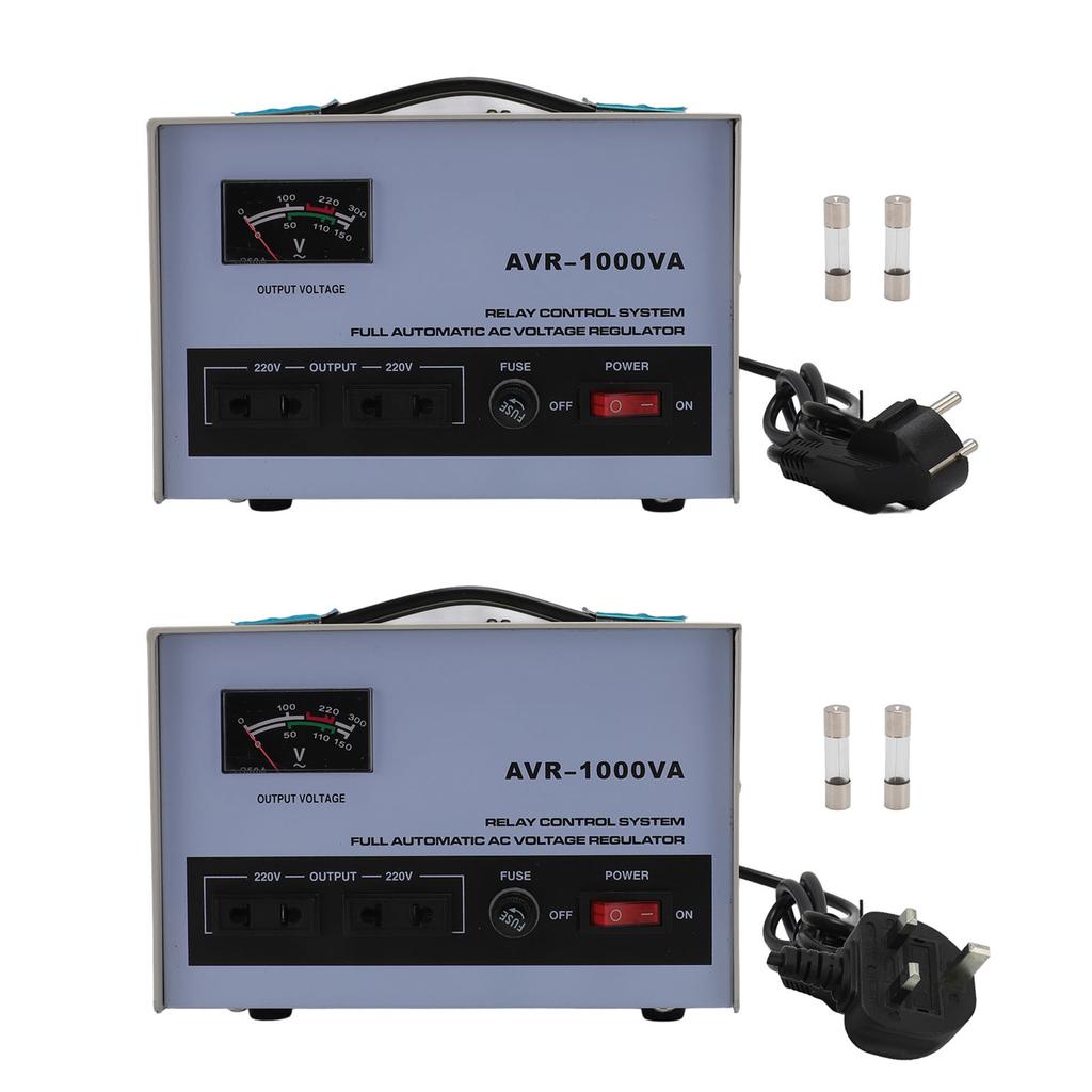 AC Voltage Regulator 1000W 160?250V Input 220V Output 3 Sockets Automatic Voltage Stabiliz