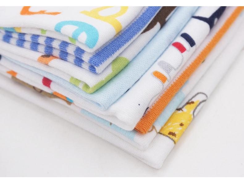Momscare Cotton Baby Towels, 8-Pack: Small Square/Nursing/Drool Towels