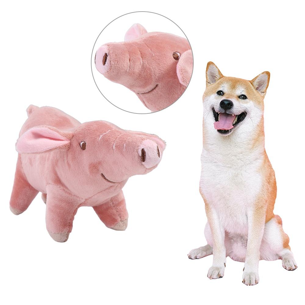 Pig Shape Doll Dog Pet Chew Tooth Bite Resistant Stress Reliever Sleeping Toy Pet Plush Toy Dog Vent Decompression Doll