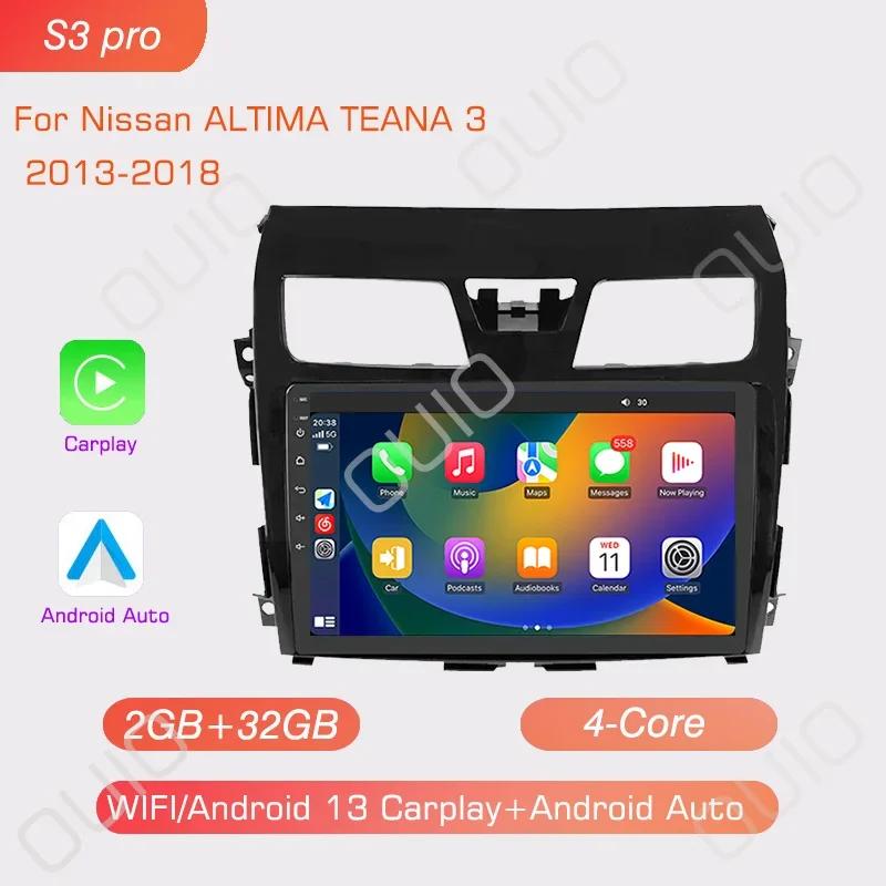 Android 13 Carplay Radio For Nissan ALTIMA TEANA 3 2013-2018 GPS Car Video Player Android Auto WIFI BT GPS Navigation 2DIN