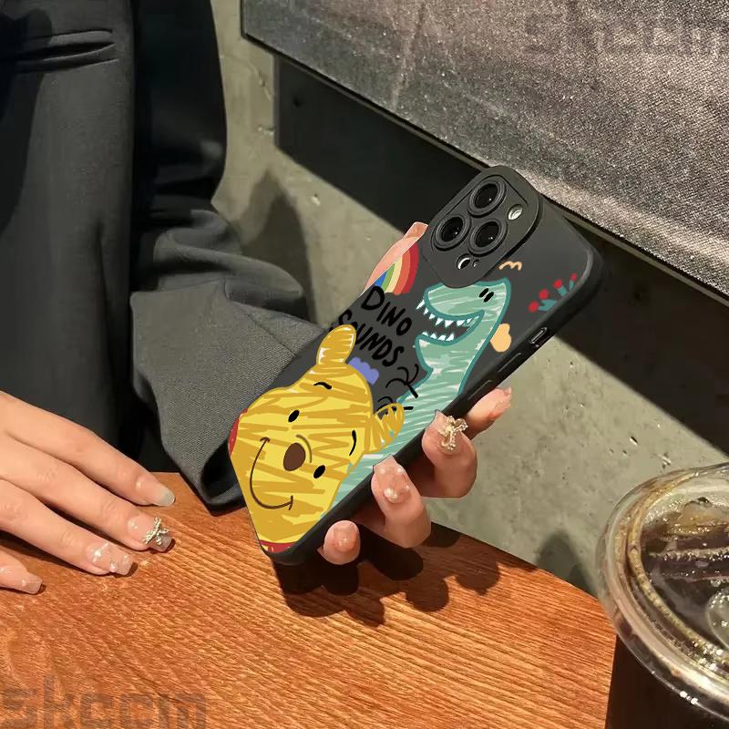 Graffiti Lotso Winnie Pooh Dinosaur Pattern Case For Samsung Galaxy S25 Ultra S24 S23 S22 Plus S21 S20 FE A55 A54 A15 A35 Cover
