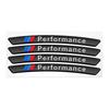 4pcs Car Wheel Hub Stickers Auto Tire Rim Decorative Accessories For BMW 1 3 5 7 Series M Performance M M3 M5 X1 X2 X3 X4 X5 TKJLP1