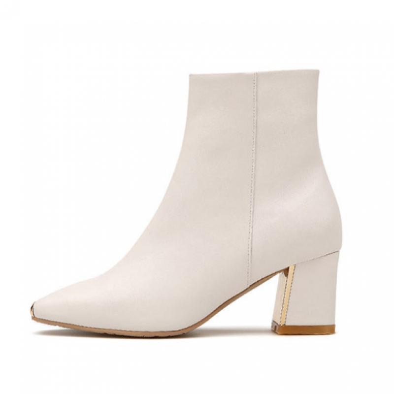 MiSope Women S Ankle bootS Toe Decor 6cm 012046704