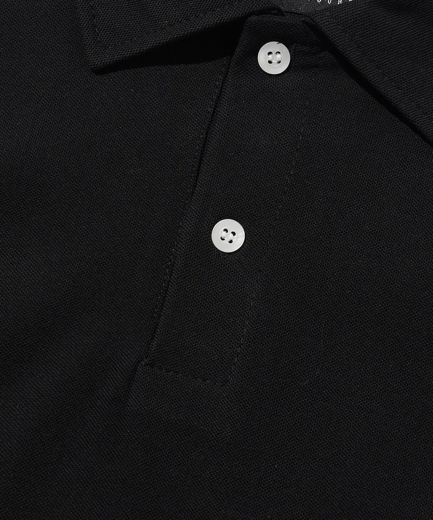 CARGOBROS Sorona Basic Collared Short Sleeve T-Shirt (Black)