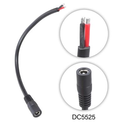 DC5.5x2.5mm Buchsen-Steckverbinder Stromkabel 16AWG Hoher Strom Für CCTV-Kamera LED-Streifen Netzteil Reparatur