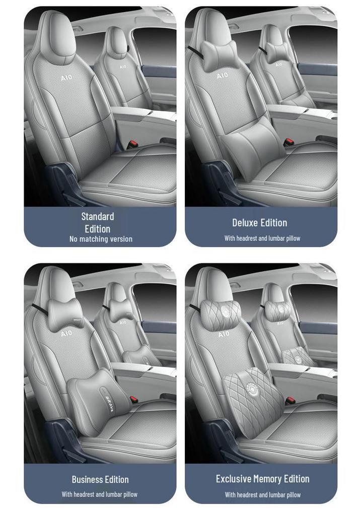 2026 Leapmotor A10 Lidar Seat Covers - 500km Model, Breathable Perforated Leather