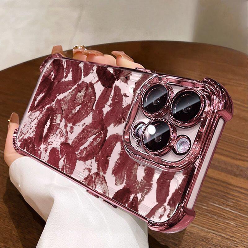 Case For Honor 400 PRO LITE MAGIC 7 X7D X9D X8C X8B X8A X9B X7A X6C X9A X6A X8 X5B X5C Lips Kiss Pattern Plating Cover