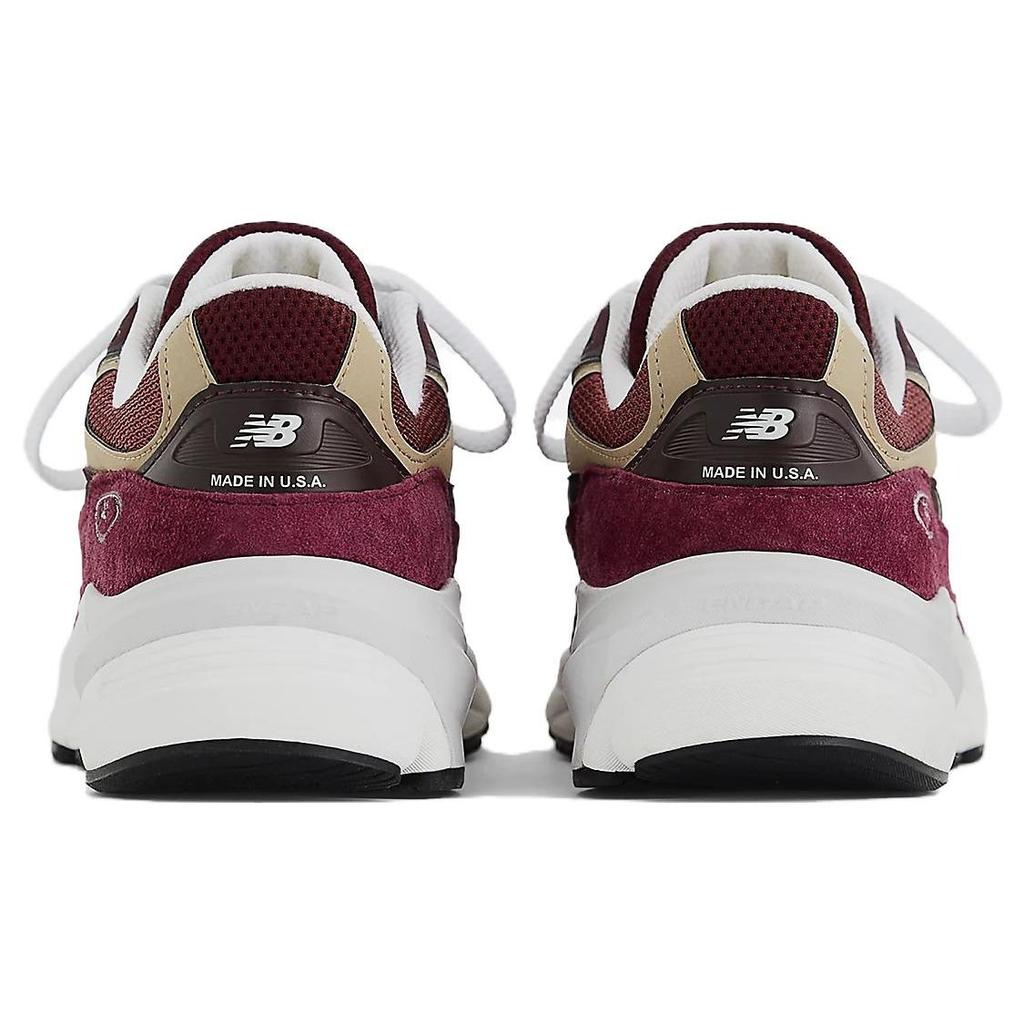 Teddy Santis X New Balance 990v6 Made In USA Burgundy Tan Unisex Sneakers Red U990BT6