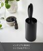 Yamazaki Jitsugyo Adhesive Cleaner Stand S Vertical Black Approx. W7.5 x D7.5 x H13.5cm Tower Adhesive Cleaner for Clothes Mini Storage Case Entrance