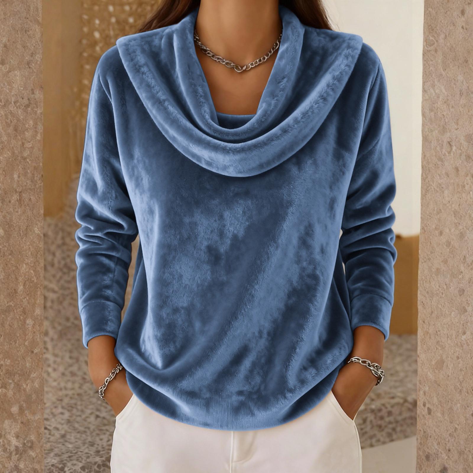 Женская повседневная модная блузка с длинными рукавами. L чёрный